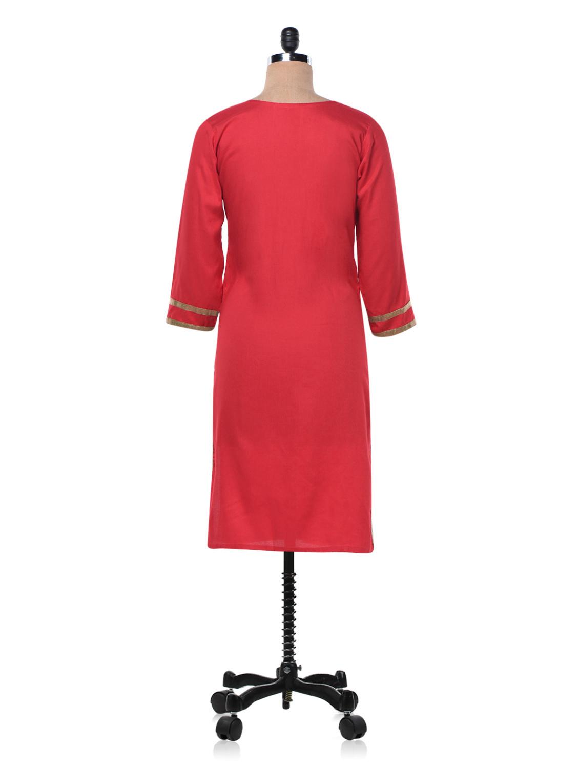 women's straight kurta - 1002127 - Standard Image - 2