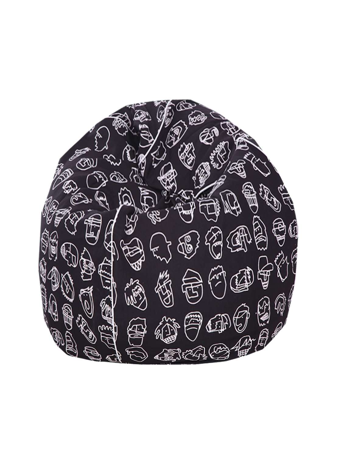 multi colored cotton bean bag cover