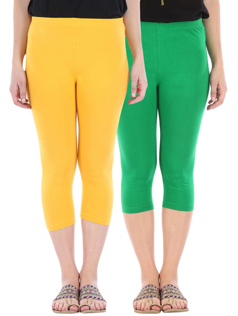 set of 2 capri leggings 
