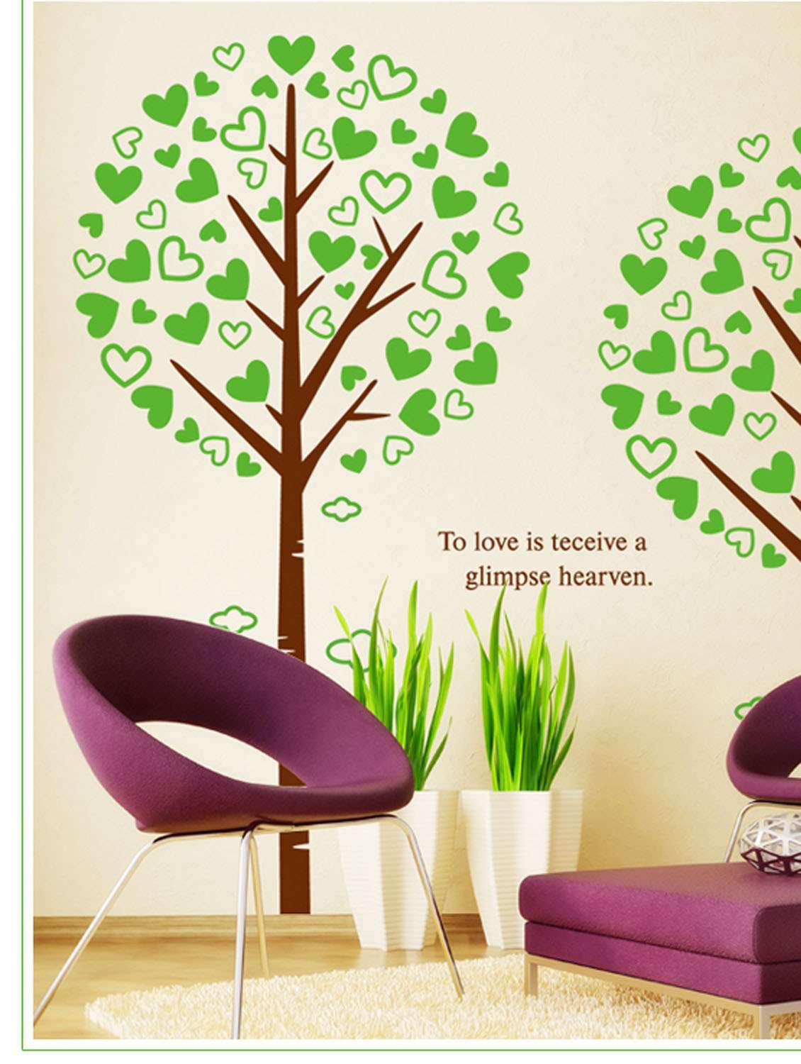 decals arts love love tree wall sticker for home decoration