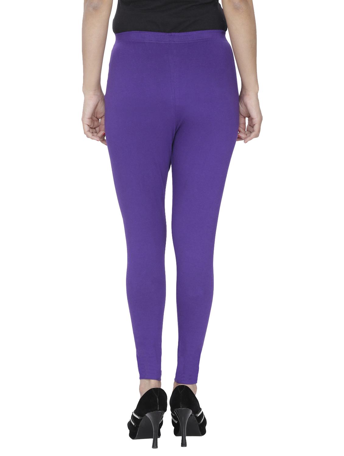 purple cotton leggings - 10229628 - Standard Image - 2