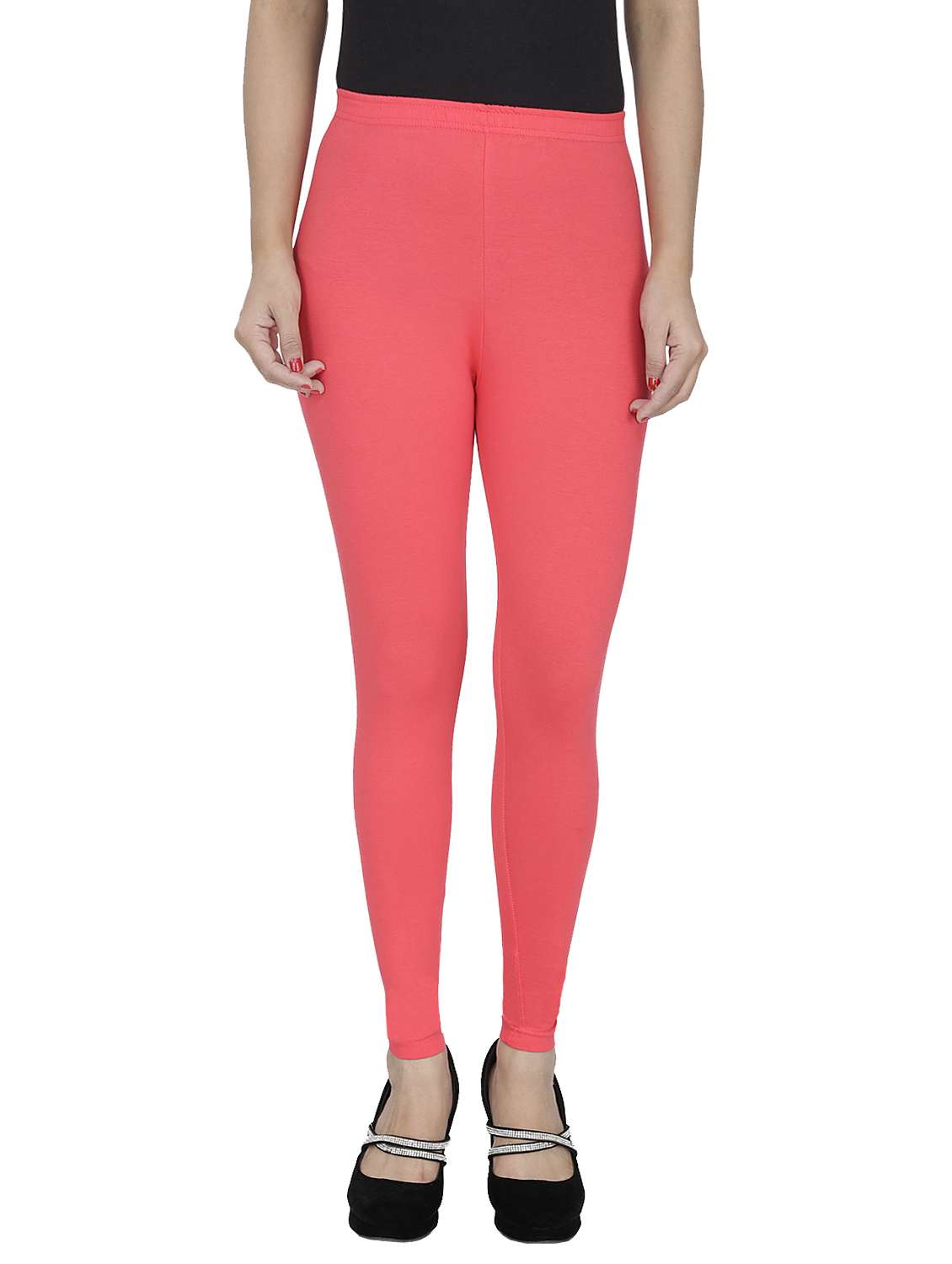 pink cotton leggings