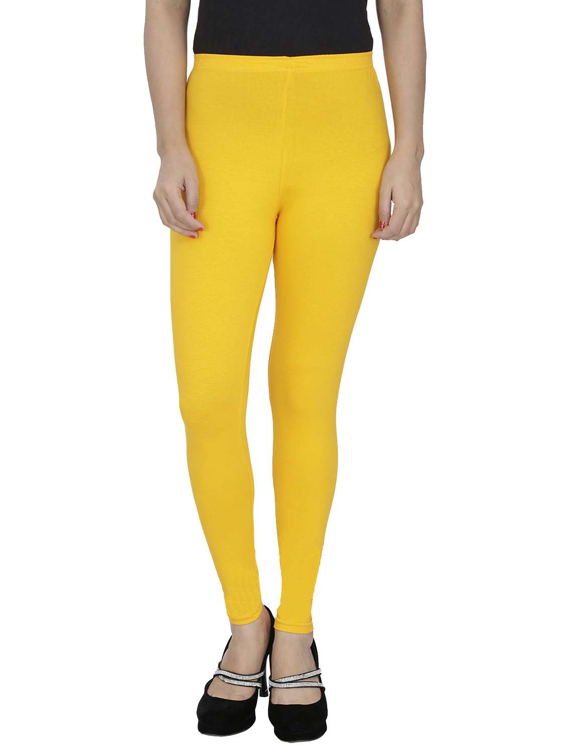 yellow cotton leggings
