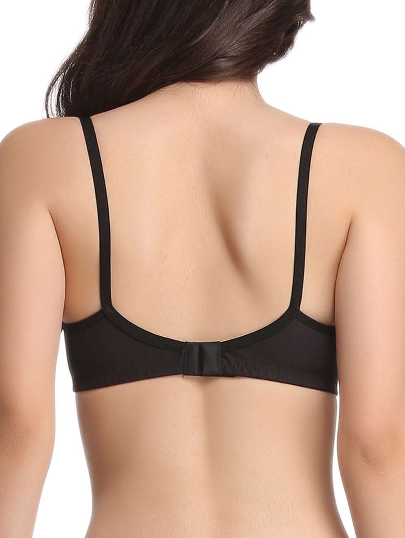 bow patch solid bra - 10232765 - Standard Image - 2
