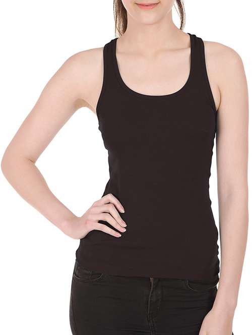 women's tank top round neck top - 10233582 - Standard Image - 0