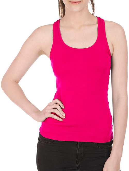 women's tank top round neck top - 10233588 - Standard Image - 0