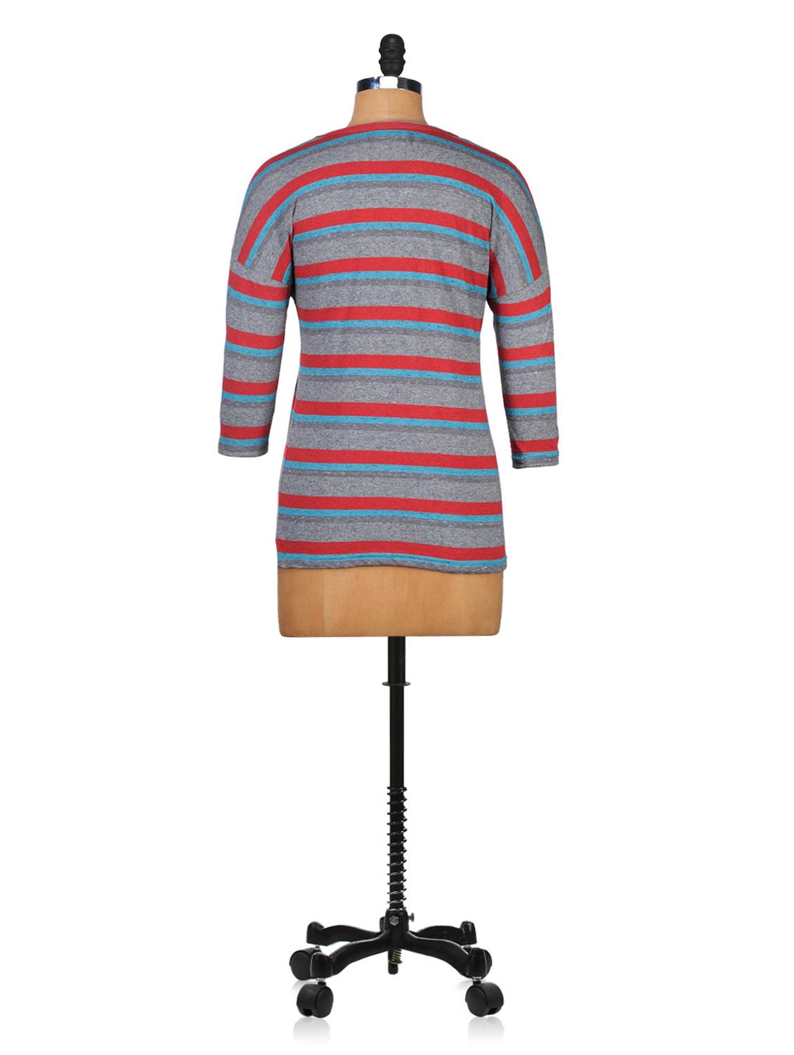 quarter sleeves stripped top - 1024980 - Standard Image - 2
