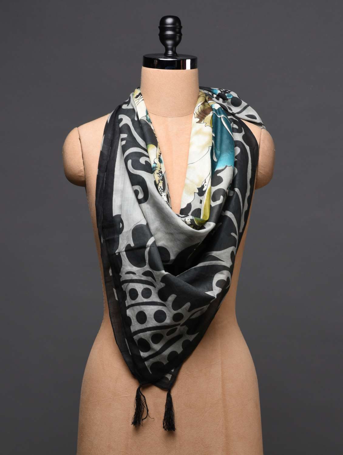 printed cotton scarf