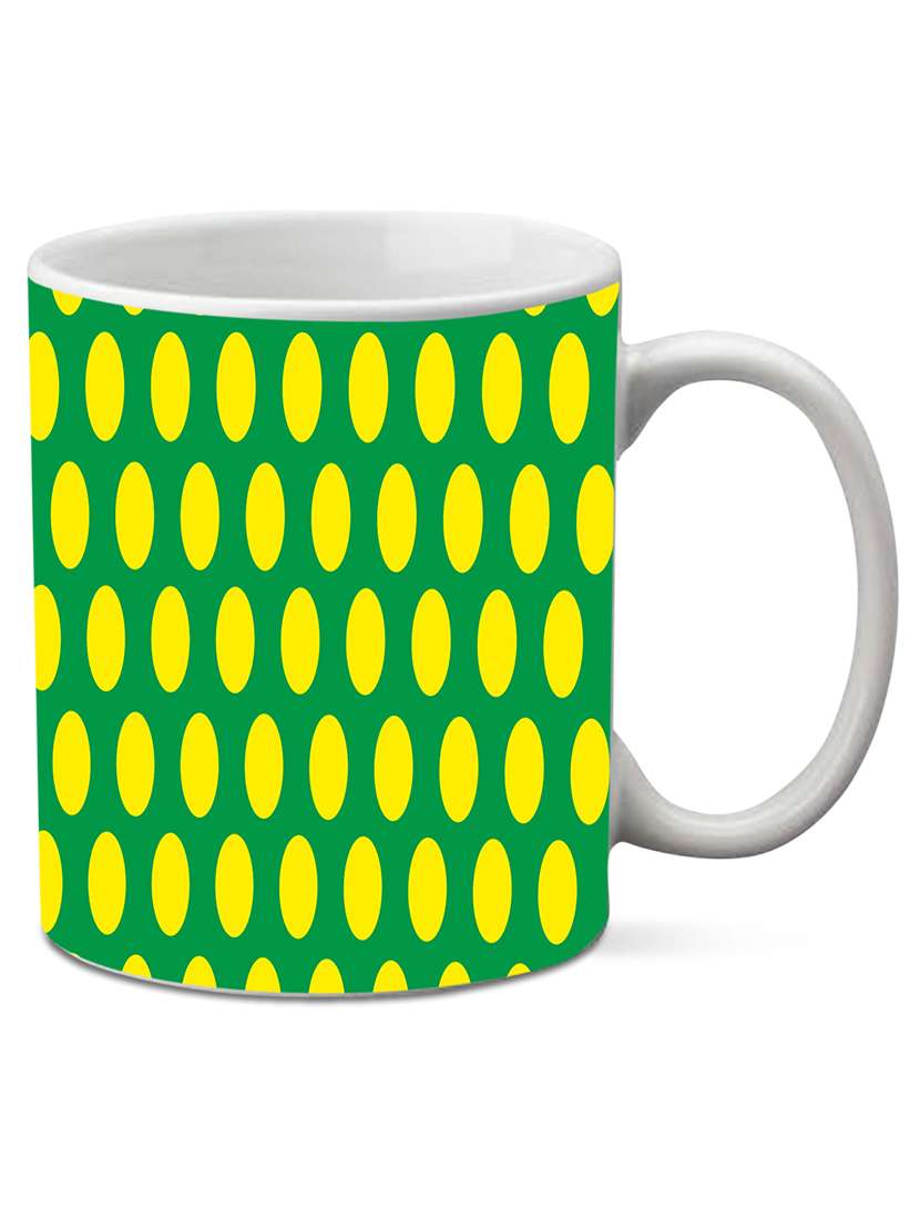 mesleep green dotted mug
