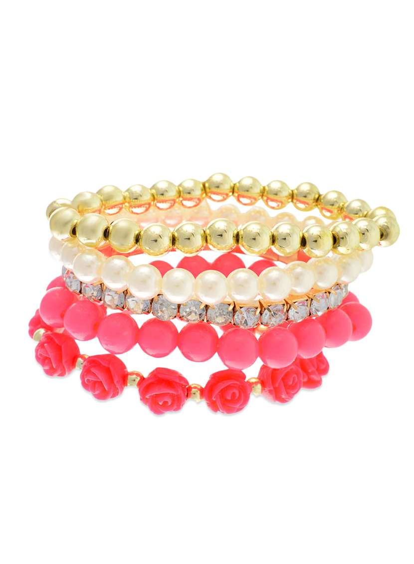 pink metal alloy bracelet