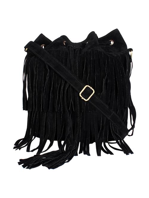 black canvas sling bag - 10317339 - Standard Image - 0