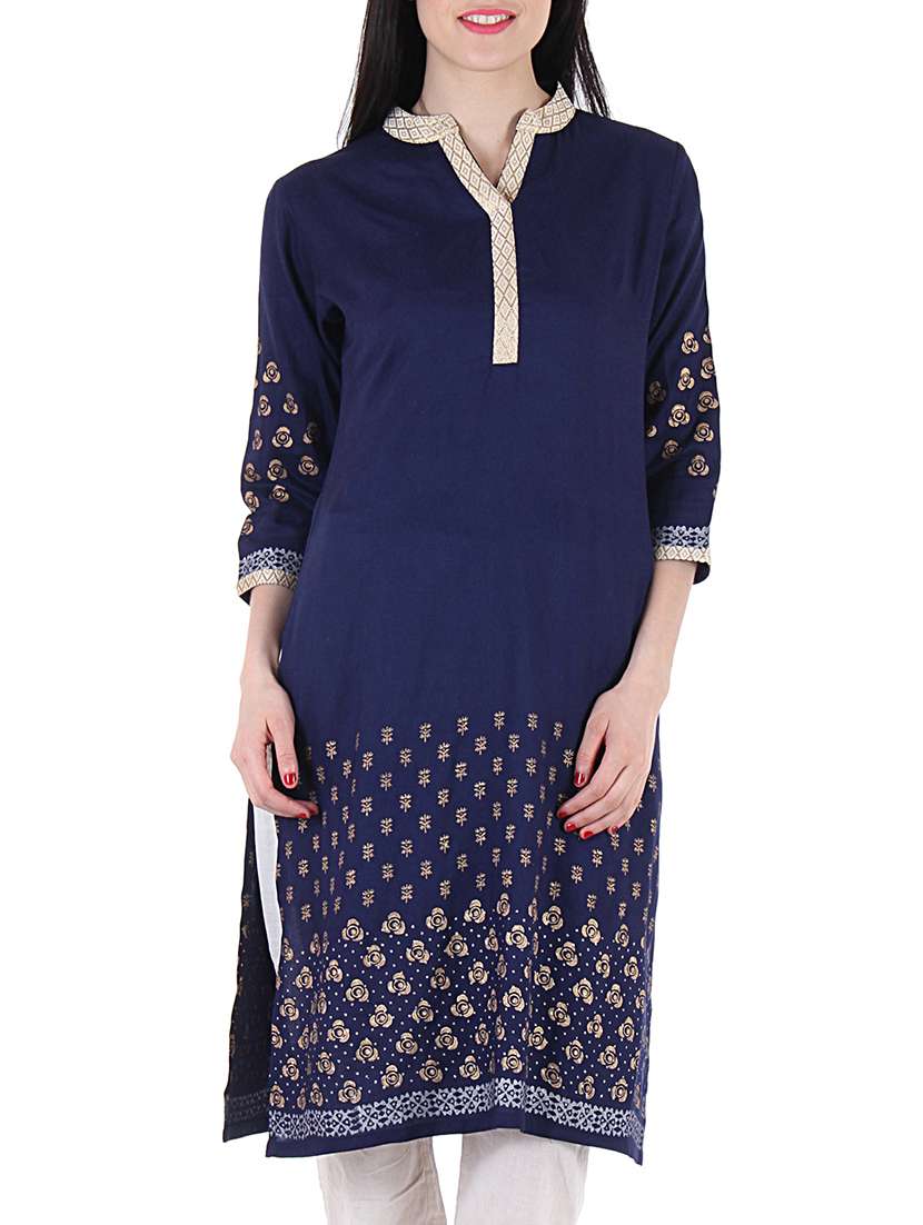 blue rayon kurta