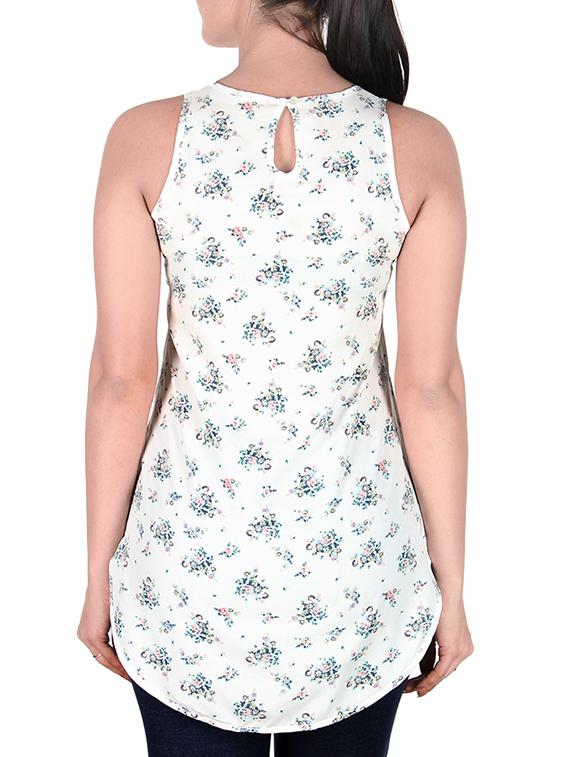 women's asymmetric round neck top - 10342820 - Standard Image - 2