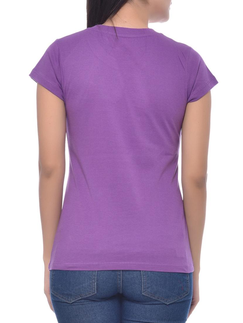 purple cotton tee - 10346479 - Standard Image - 2