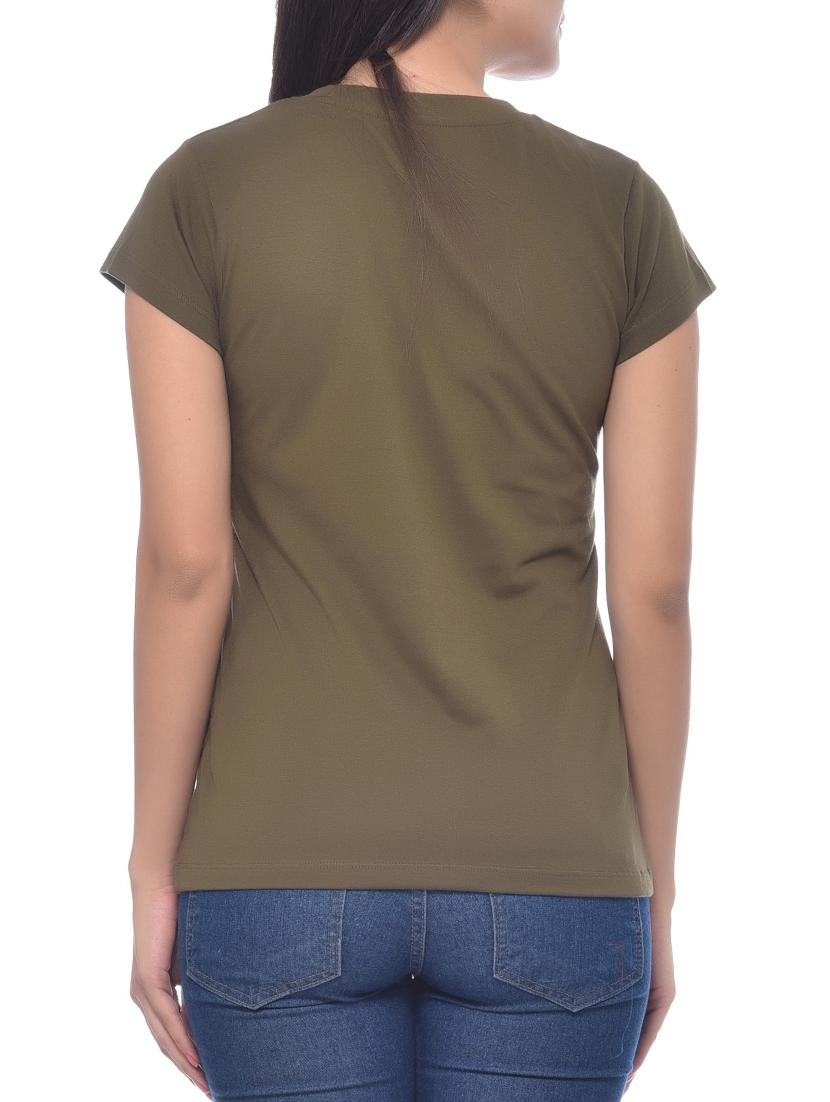 green cotton tee - 10346483 - Standard Image - 2