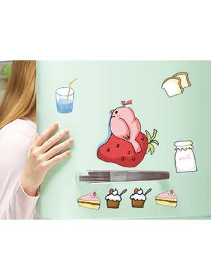buy wall stickers for kitchen cabinet decor fruits food burger and