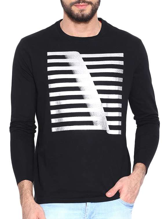 monochrome cotton t-shirt