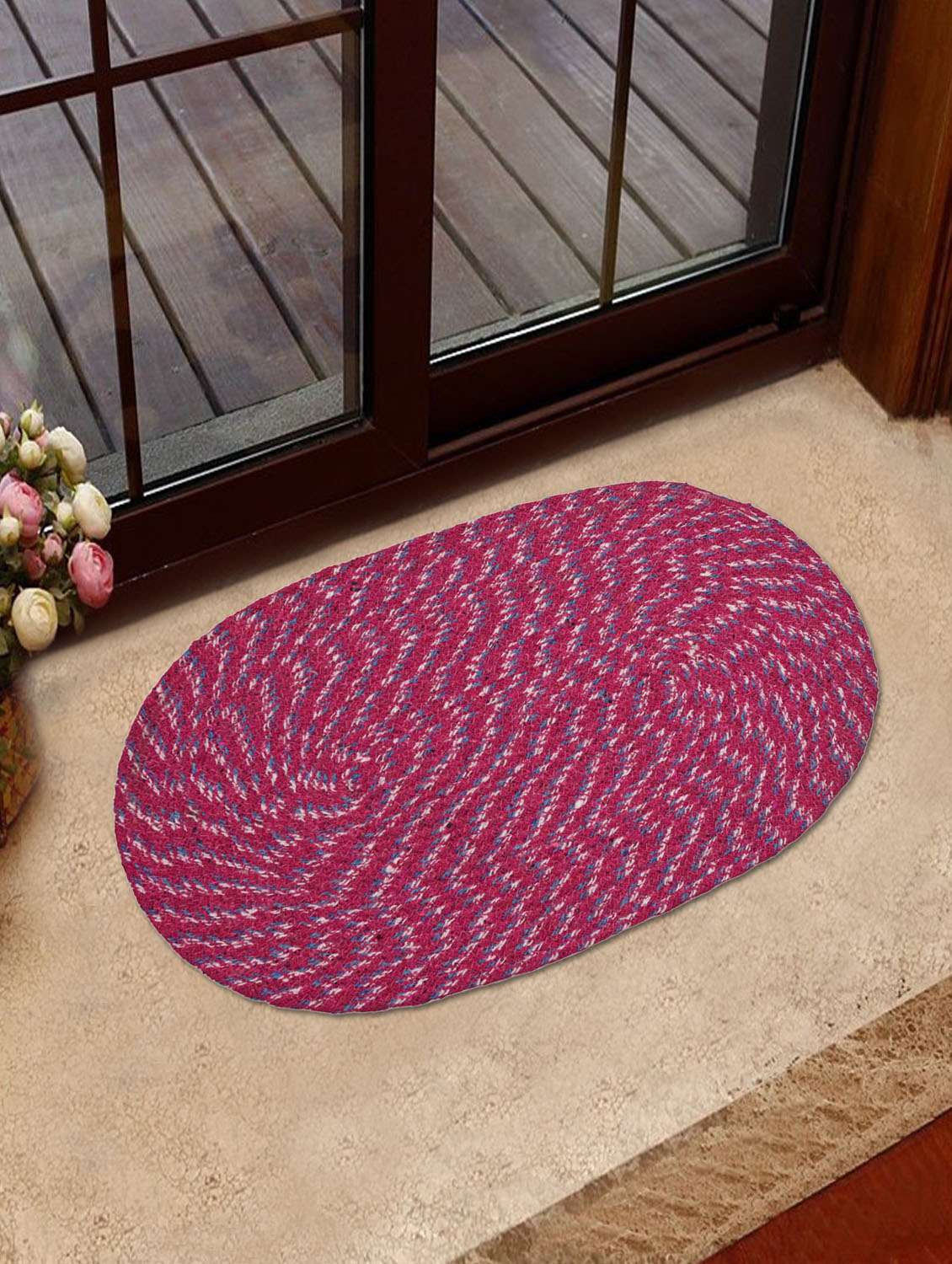 oval shaped door mat