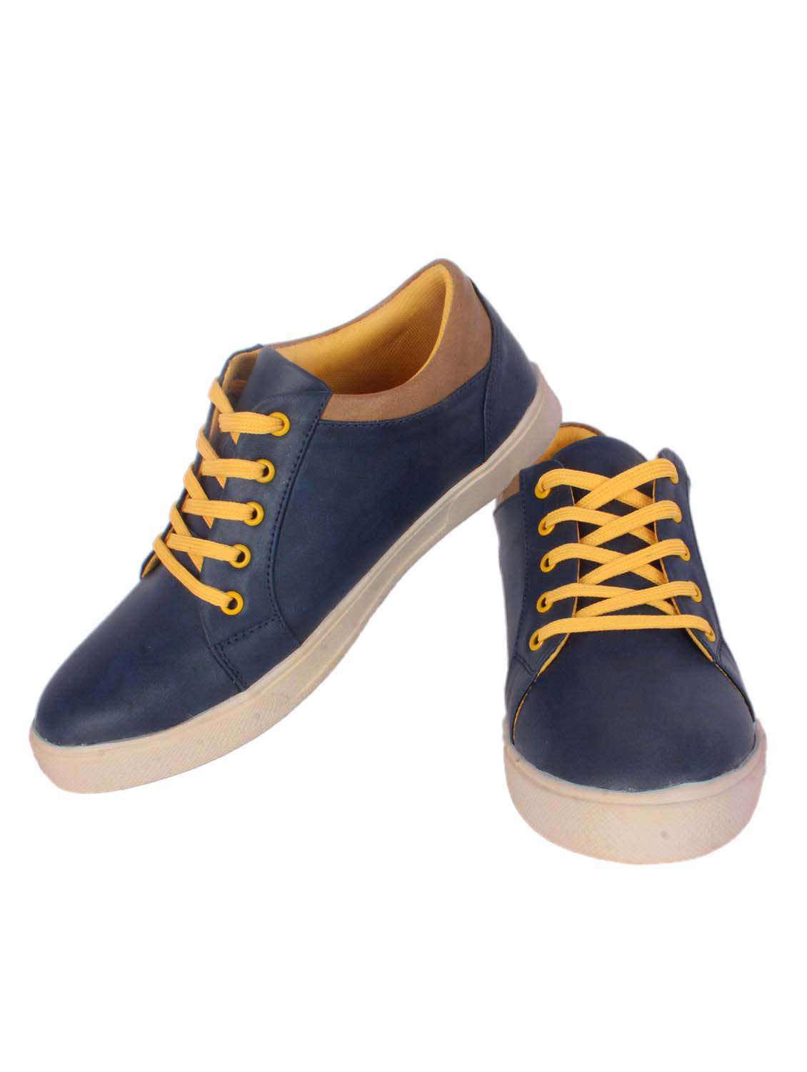 blue leatherette sneakers - 10383213 - Standard Image - 2