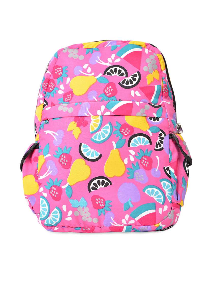fruit printed polyester  back pack