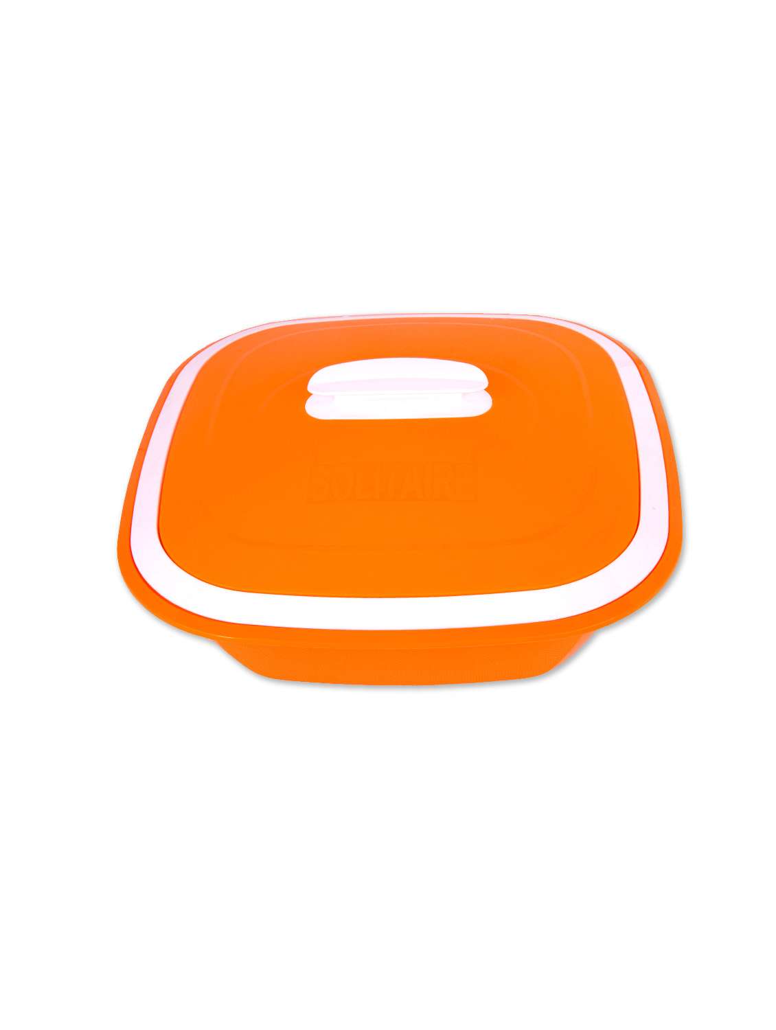 kitchen duniya solitaire double walled casserole, set of 1, 3 liter, candy orange