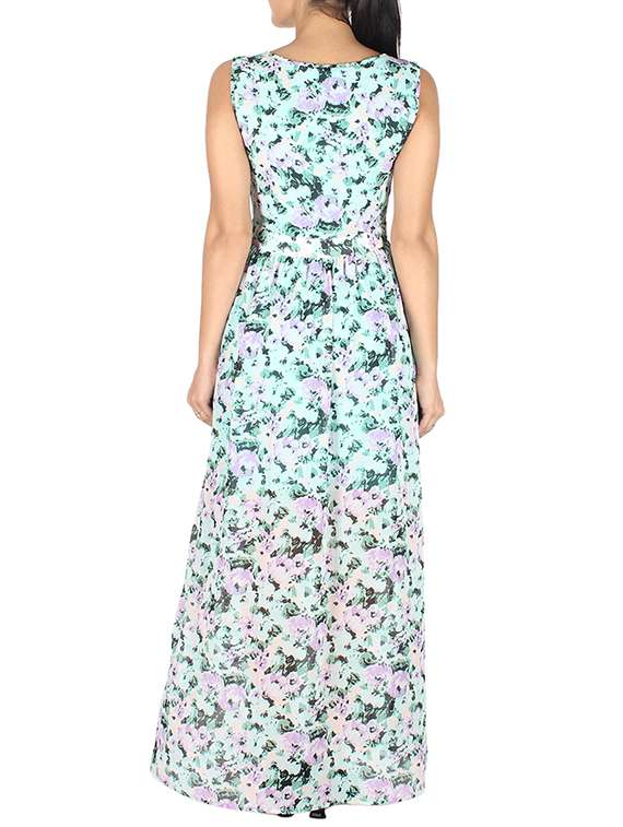 women's fit & flare floral dress - 10443720 -  Standard Image - 2