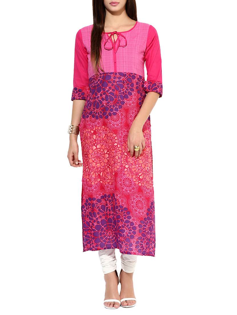 pink cotton kurta