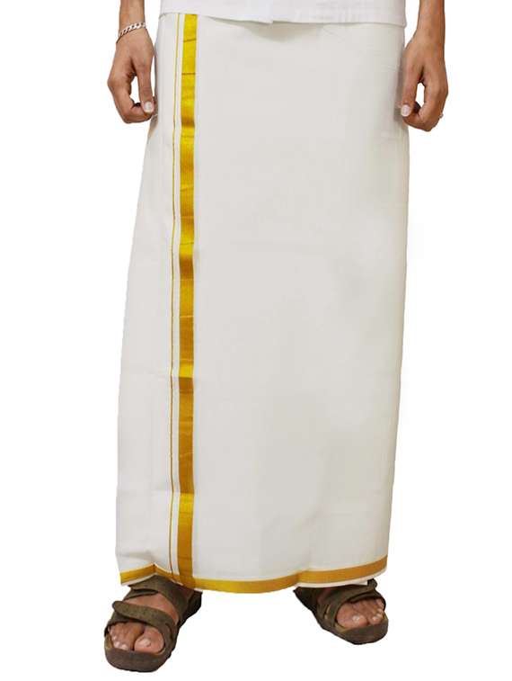 cream cotton lungi
