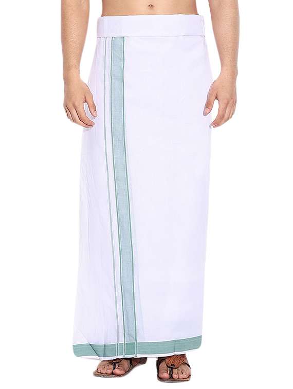 white cotton lungi