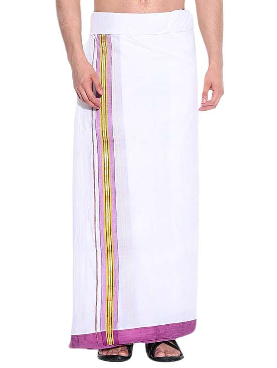 white cotton lungi