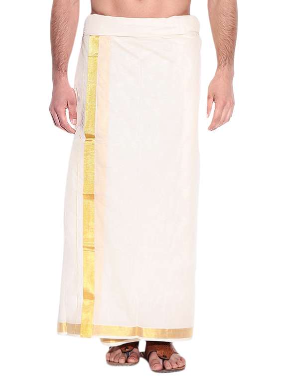 cream cotton lungi
