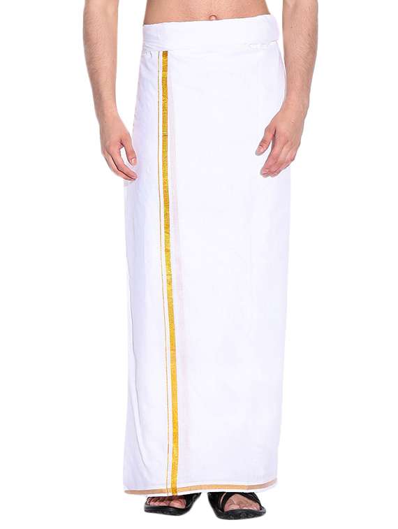 white cotton lungi