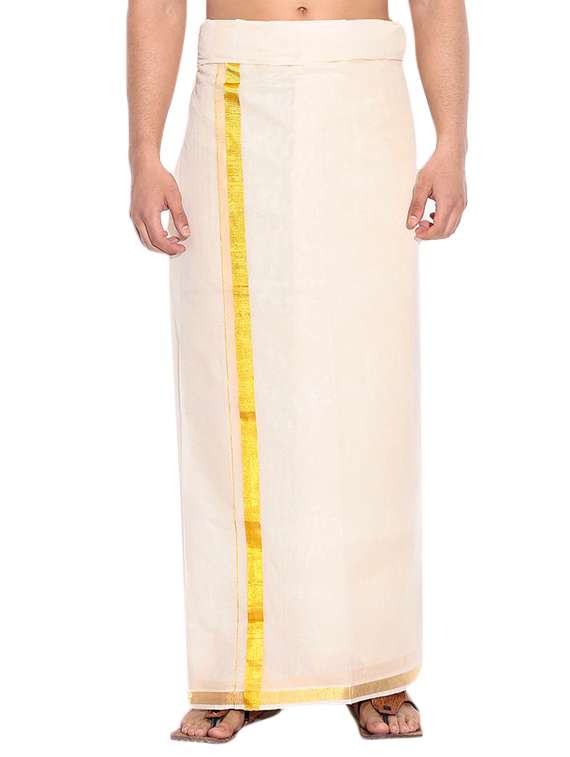 cream cotton lungi