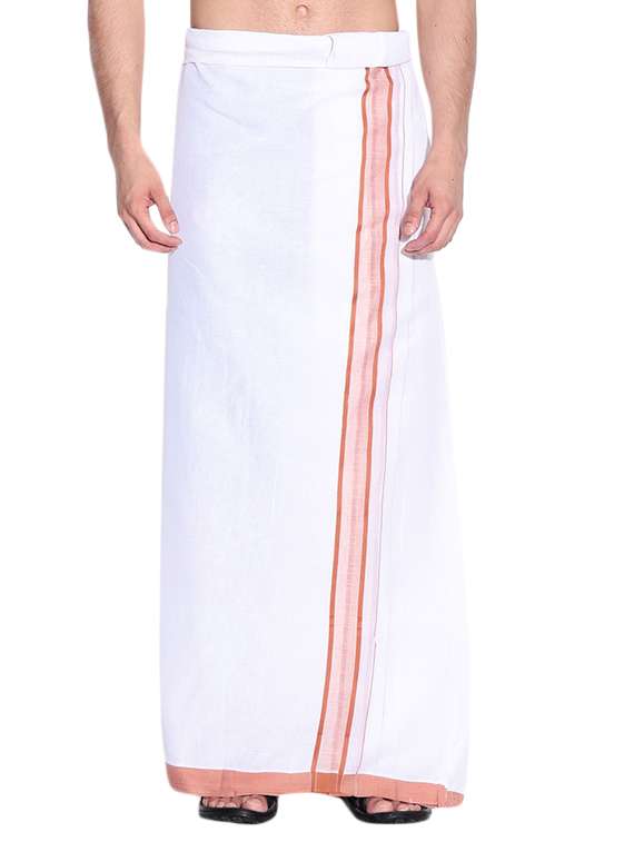 white cotton lungi