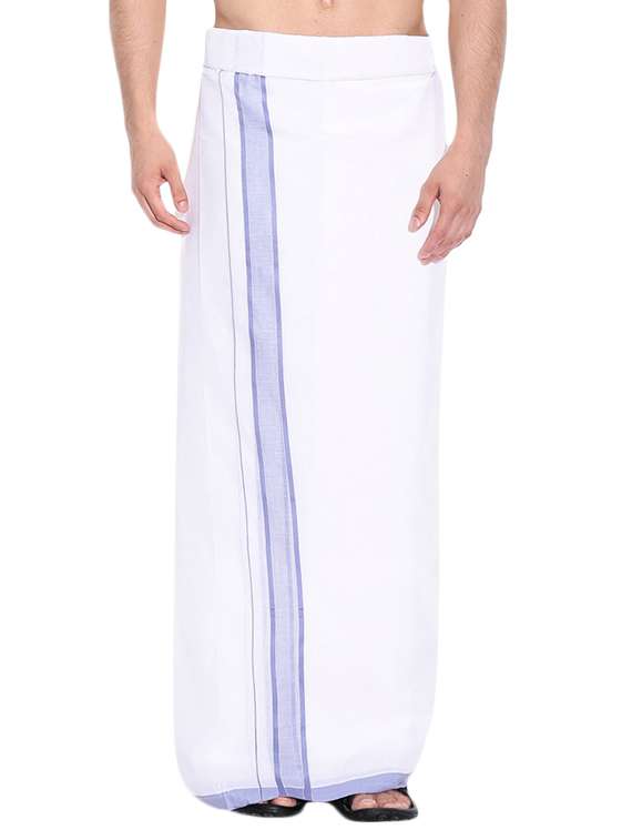 white cotton lungi