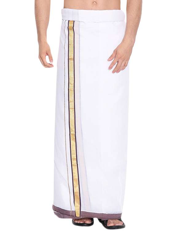 white cotton lungi