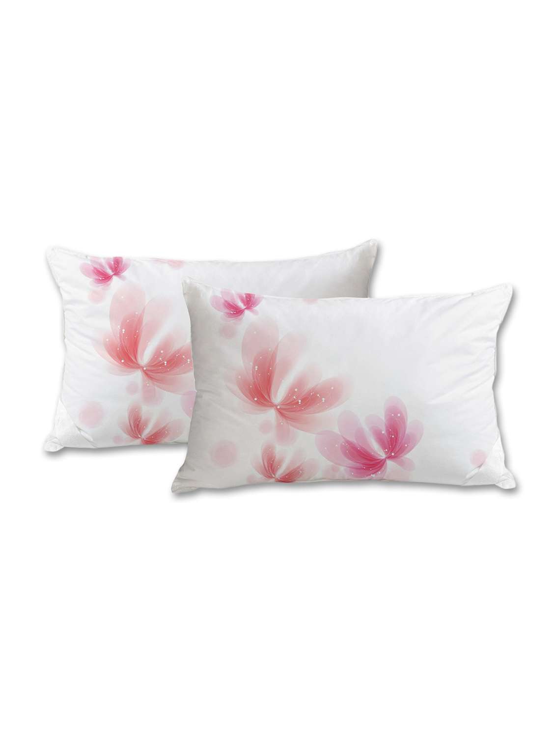 illuminating flowers print pillow cover