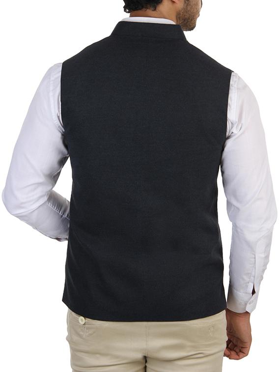 grey wool waist coat - 10476362 - Standard Image - 2