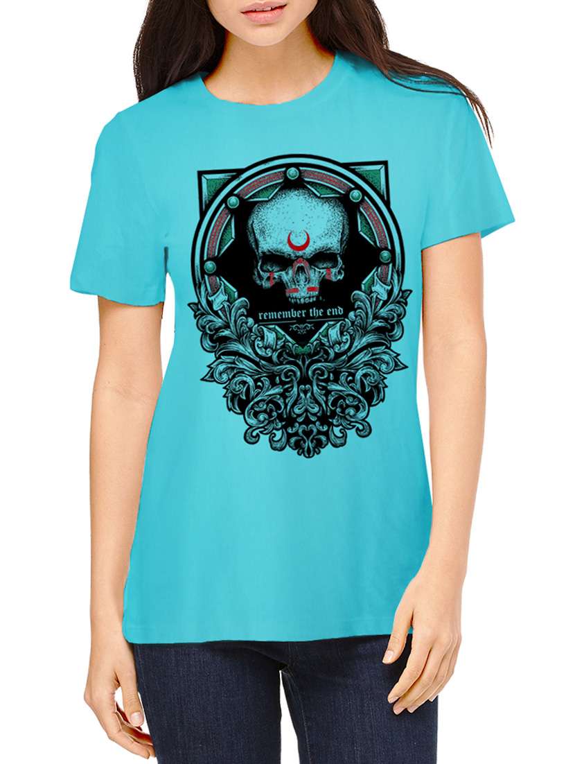 turquoise cotton tshirt