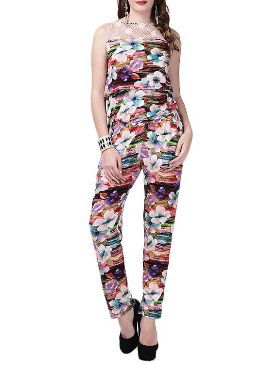 multi colored rayon jumpsuit