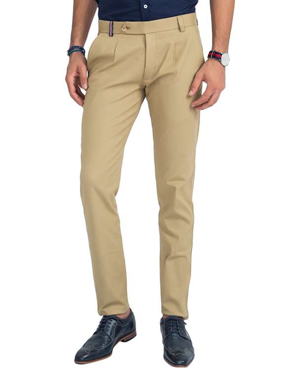 beige linen chinos