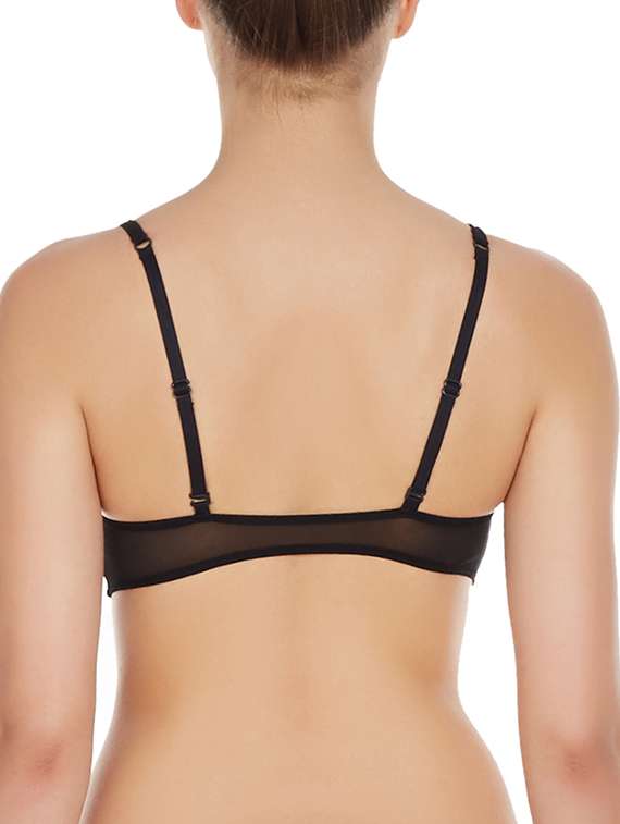 black polyester bra - 10524085 - Standard Image - 2