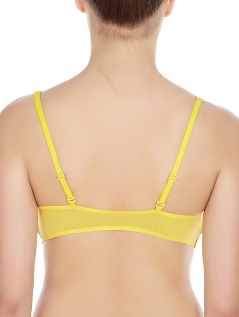 yellow polyester bra - 10524090 - Standard Image - 2