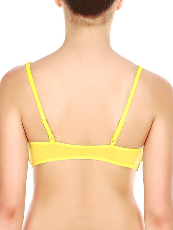 yellow polyester bra - 10524091 - Standard Image - 2