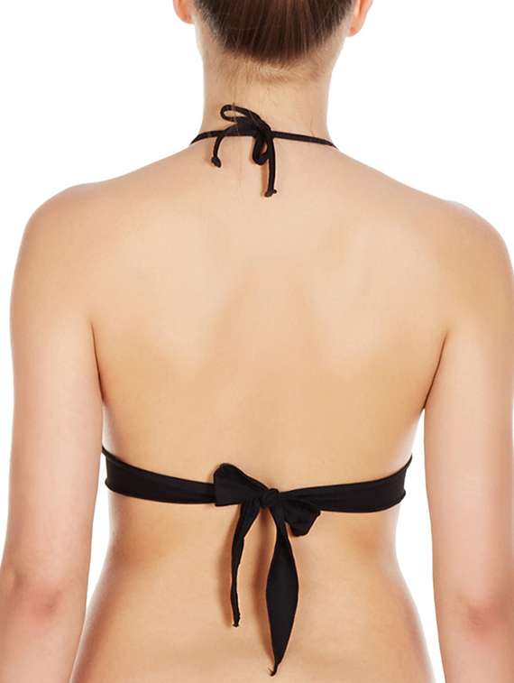 black polyester bra - 10524127 - Standard Image - 2