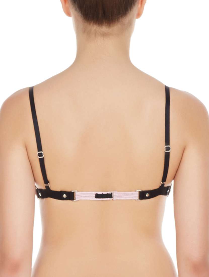 pink cotton regular bra - 10524152 - Standard Image - 2