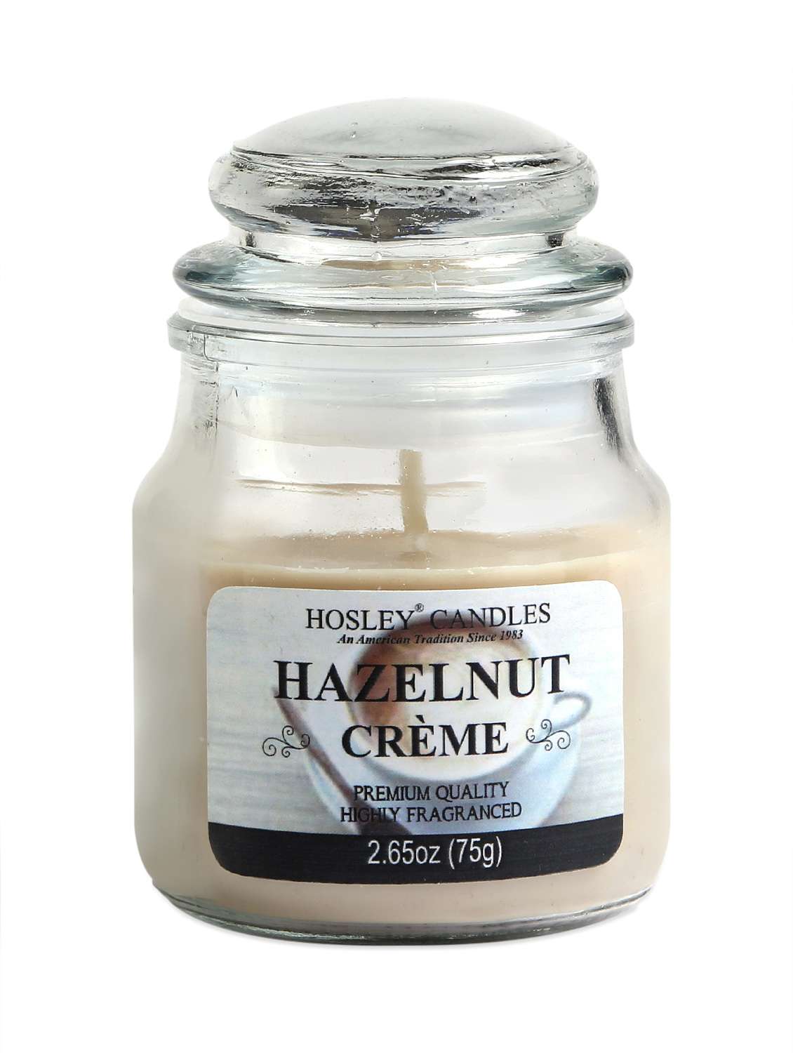 hazelnut crã¨me essence jar candle