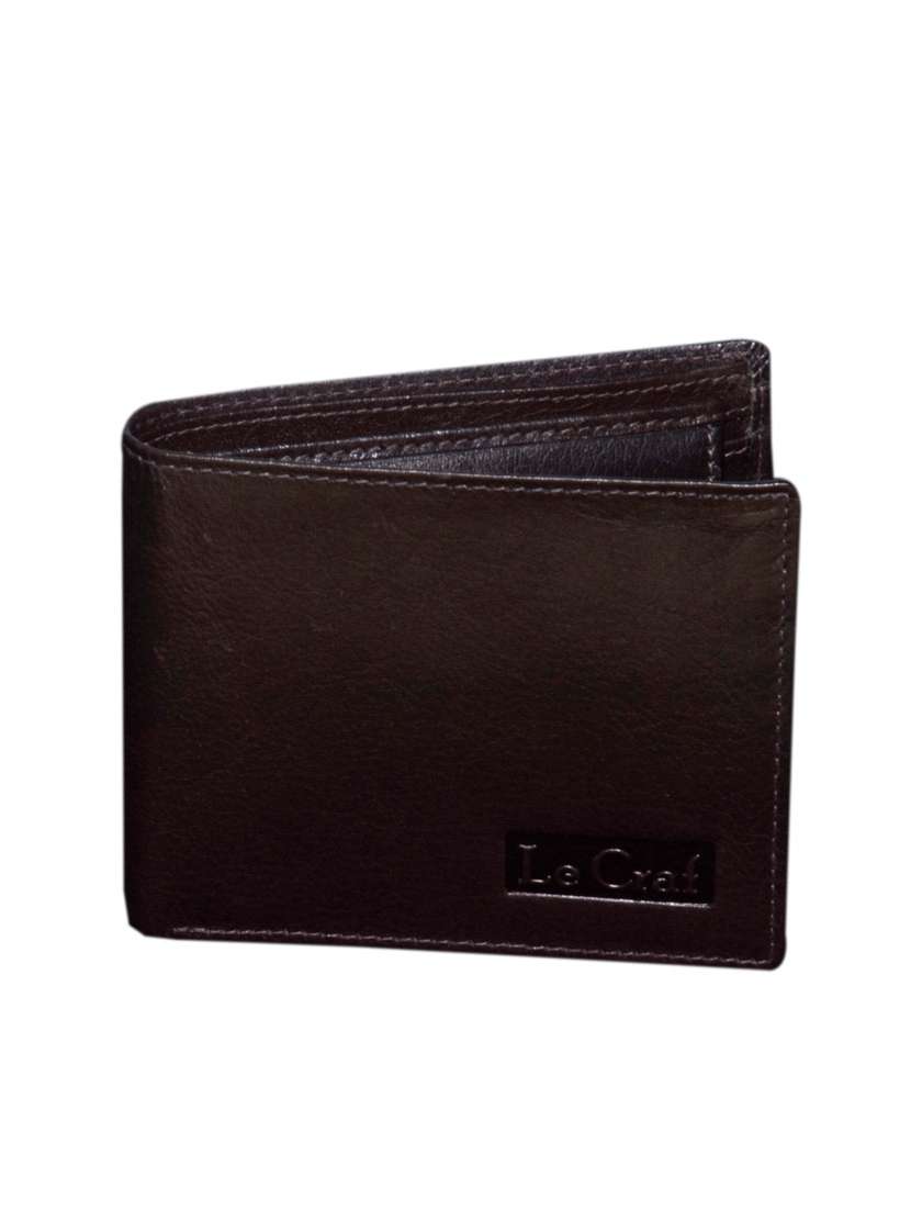 dark brown leather wallet