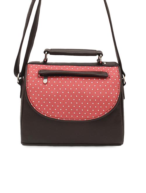 multi polka dots printed leatherette sling bag - 1054359 -  Standard Image - 0
