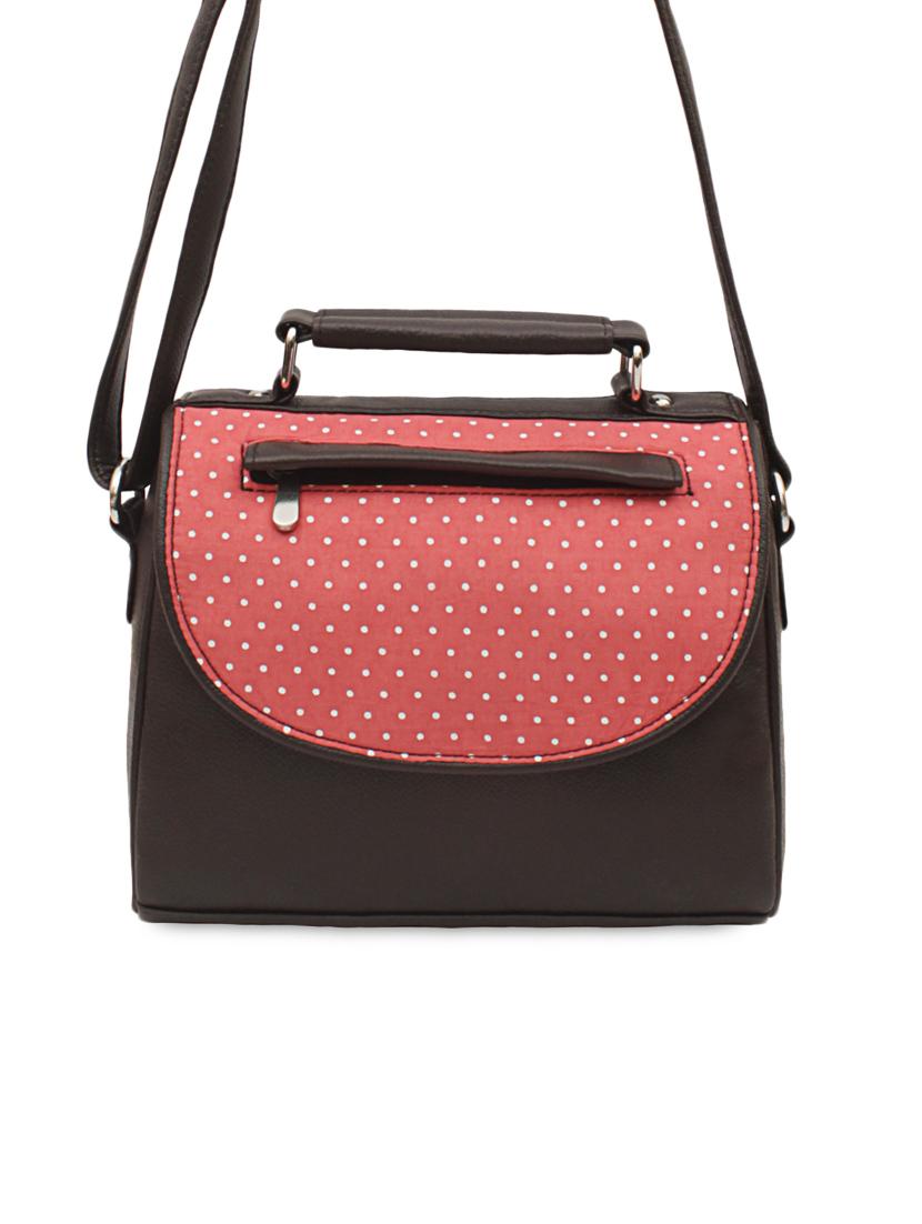 multi polka dots printed leatherette sling bag - 1054359 -  Zoom Image - 0